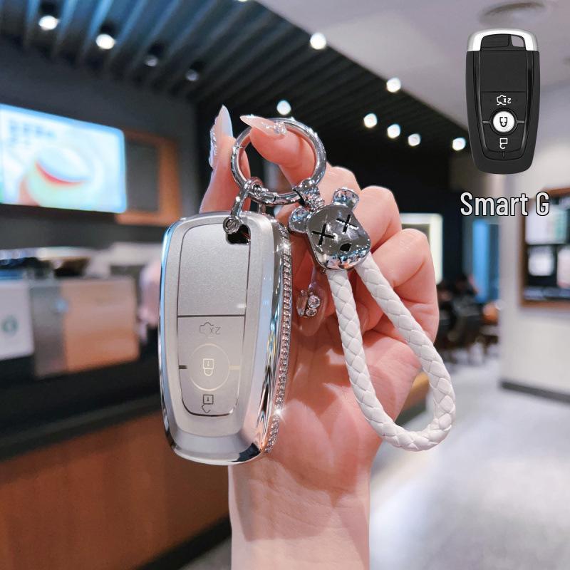Premium TPU Key Fob Case for Ford Mondeo, Edge, Explorer, and Escort.