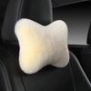 Soft Foam Lumbar Pillow Plush Cushion Headrest Cushion Car Headrest Pillow  Winter Season
