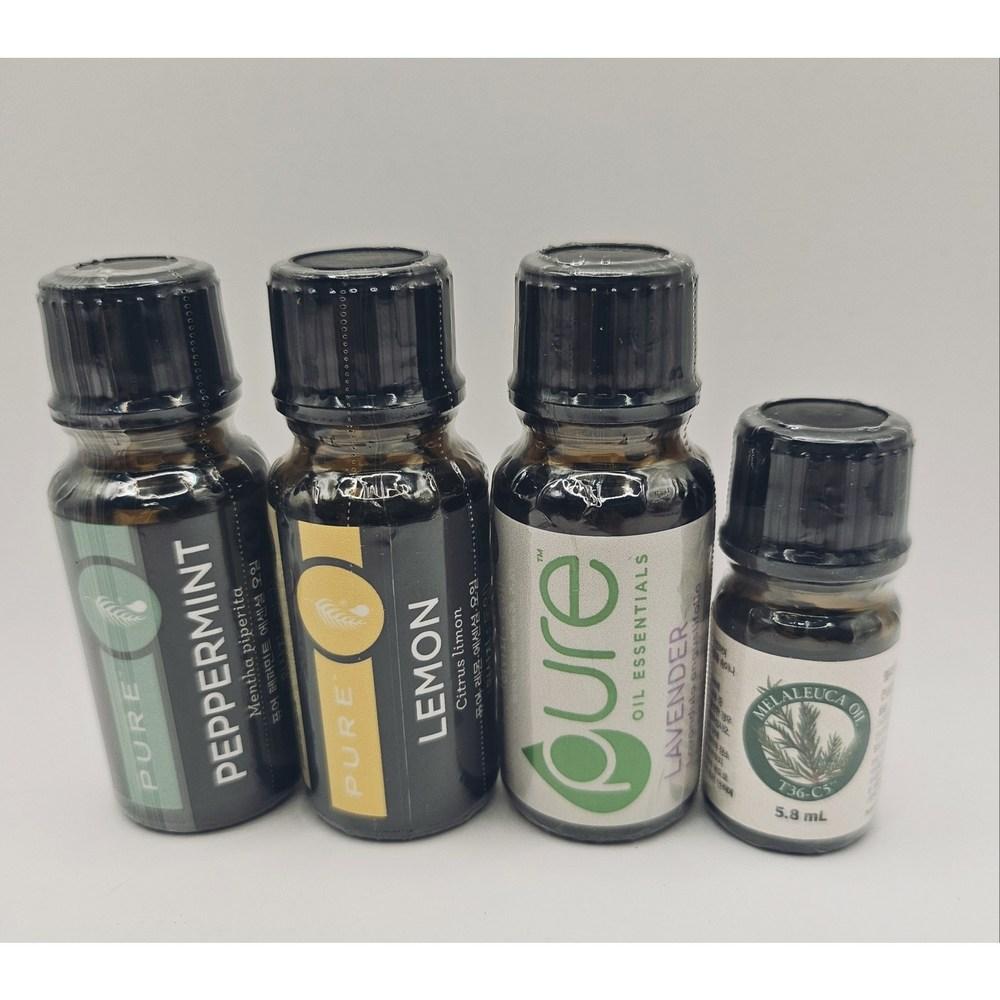 

Melaleuca Essential oil 4-piece set - (peppermint oil, lemon oil, lavender oil, Melaleuca oil)