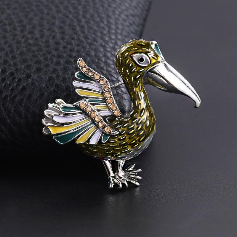 Three-dimensional Alloy Design Daigo Brooch Animal Shape Pin Clothing Fixed Anti-light Brooch Versatile Accessories