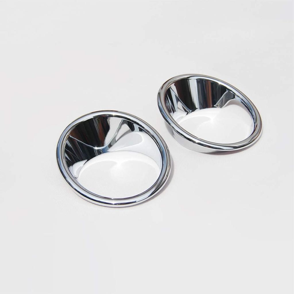 2Pcs ABS Chrome Car Front Fog Lamp Cover Trim for BMW X5 F15 2014-2018 Accessories