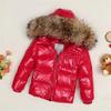 Winter New Style down Jacket for Boys and Girls, Korean Version, with Fox Fur Collar, Thickened, Mid-Length Children's Coat