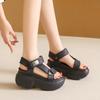 Fashion Summer Women's Sandals Fashion Thick Soled Roman Women Shoes New Casual Lady Anti-Slip Ladies Shoes Wedge Heels Platform Sandals