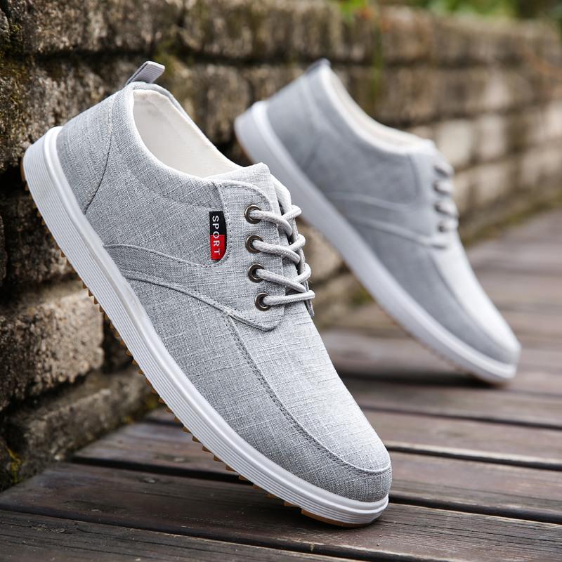 Fashion Shoes Walking Men Shoes Men Casual Shoes 2022 Spring Hotest Salest Sweat-Absorbant Breathable Casual Canvas Men Shoes