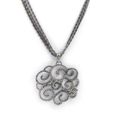 [G8315] - Gray 'Sissi' Designer Necklace