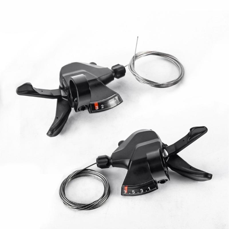 Bicycles Brake Levers Shifter with Gear Indicators Brake Cable for Moutain Bikes