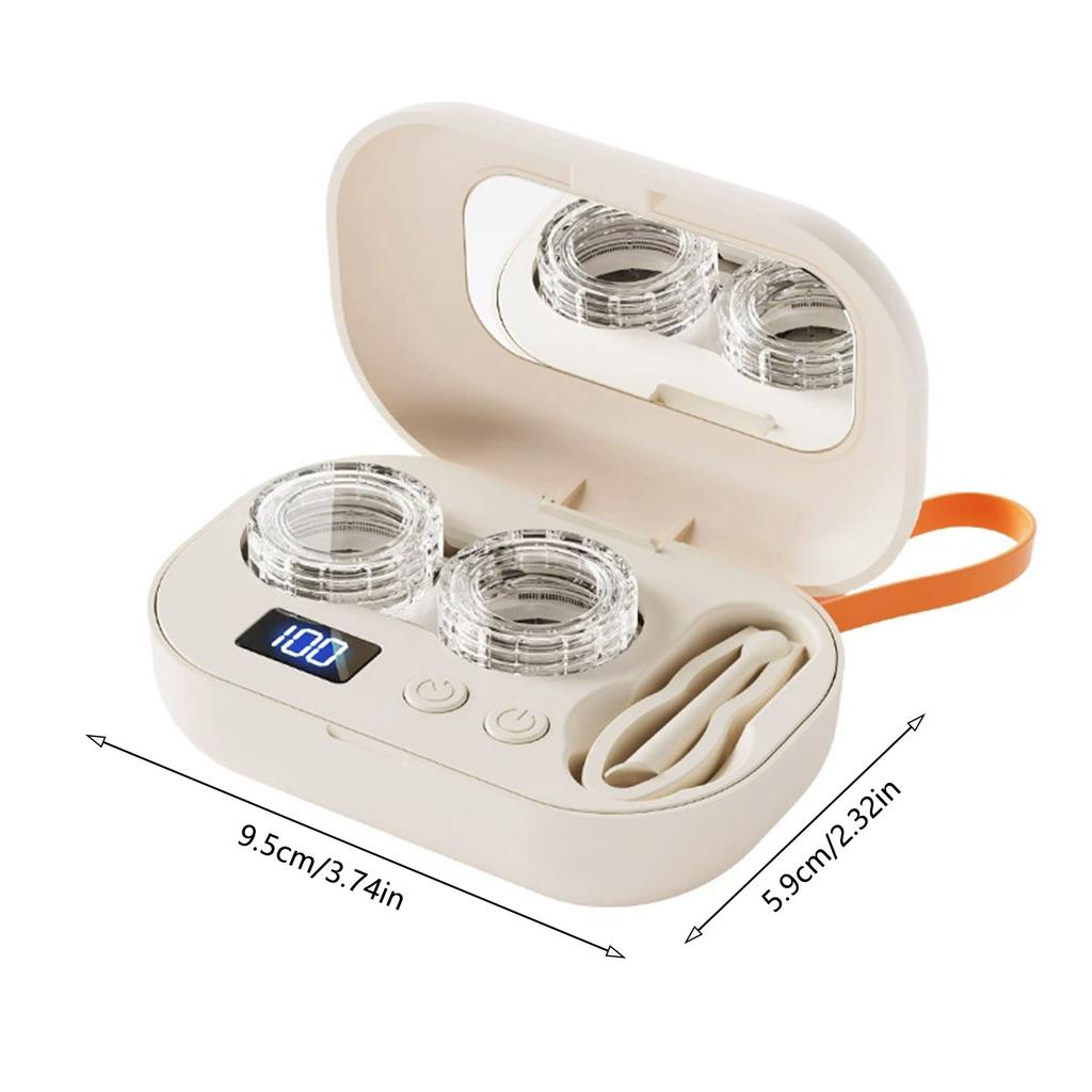 Portable Ultrasonic Cleaner For Contact Lens With Automatic Rinsing Function