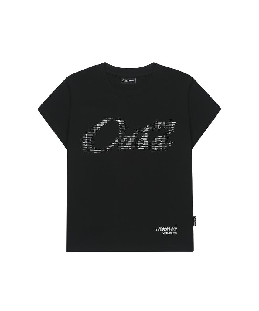 ODDSTUDIO Odsd Ascii Cap Sleeve T-Shirt - Black