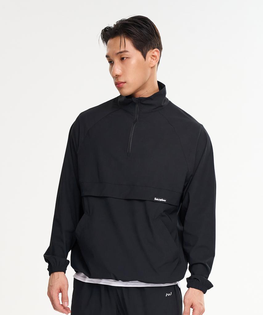 Lazybee [Summer] Airlight Stretch Multisport Running Windbreaker Anorak Jacket Top M Black