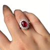 1Pc Fashion Creative Ring, Inlaid with Synthetic Zircon Multi-functional Ring