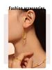 18k Gold-Plated Titanium Steel Paperclip Earrings: Simple, Modern Style