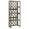 Day and Night - Day and Night Trellis with Shelves Solid Gray Fir Wood 55x30x140 Cm