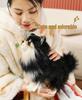 Creative Cute Black Pomeranian & Chihuahua Plush Toy Animal Ornament