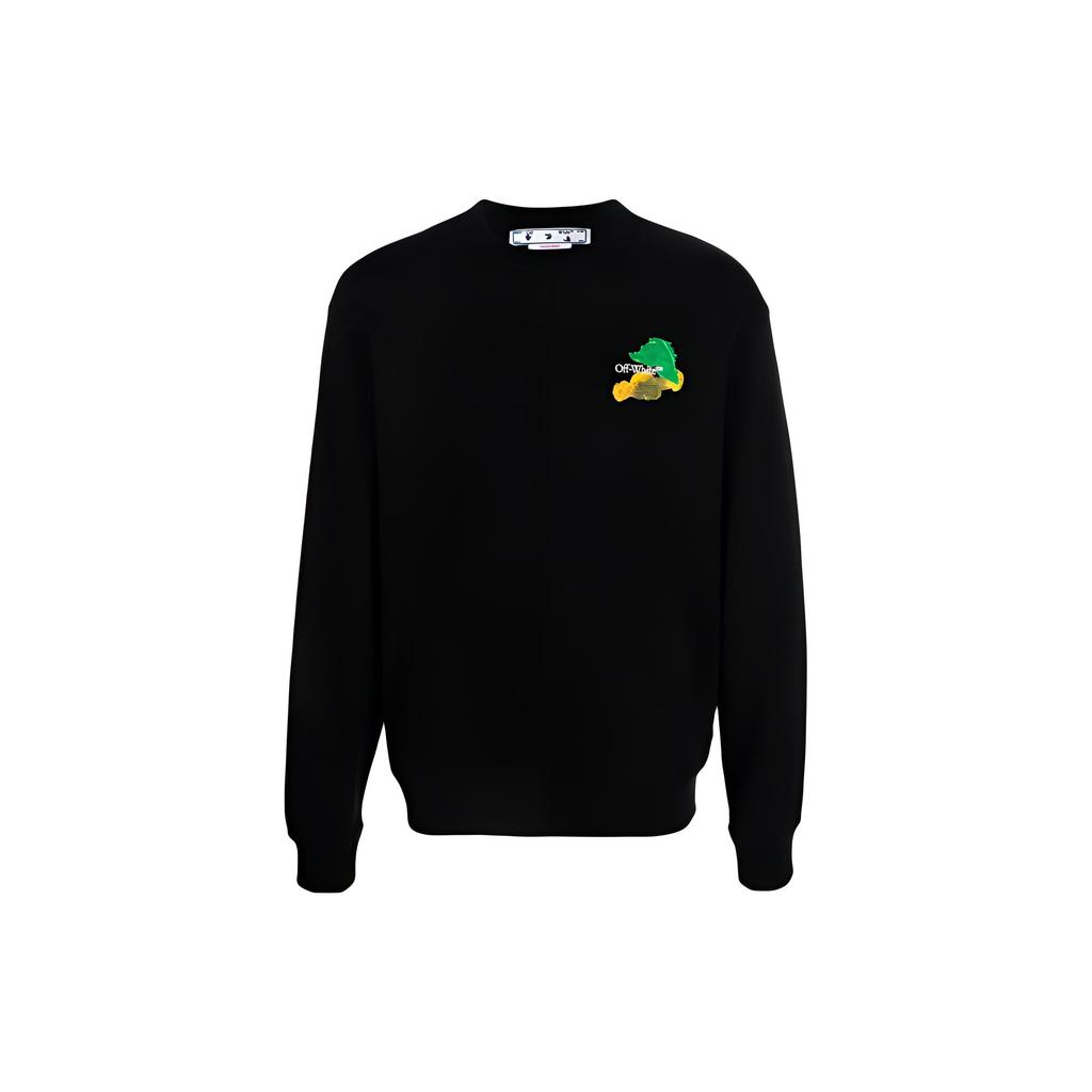 OFF WHITE Brush Arrows Skate Crewneck OMBA057S23FLE0011084