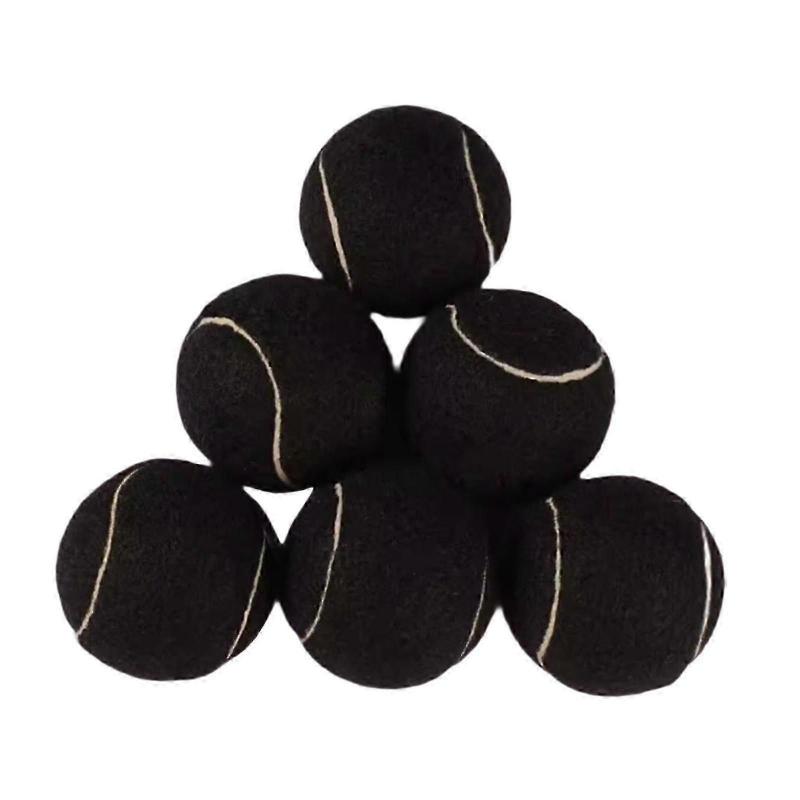 6x Tennis Balls Training Balls Dogs Tennis Balls Professional Elastic Balls Wear Resistant for Sports Beginners Entertainment - KM