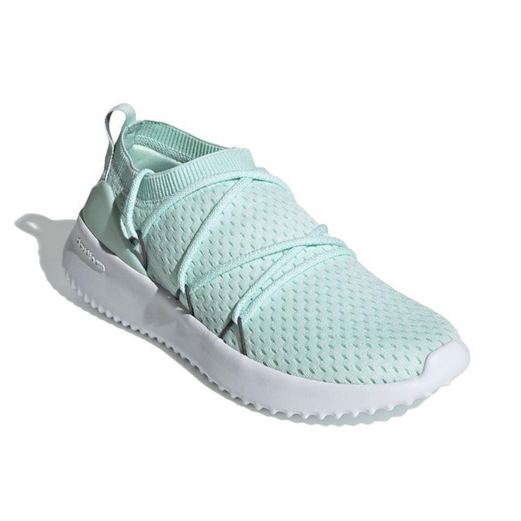 Adidas Neo Ultimafusion Comfortable Simple Shock Absorption Low Top Casual Shoes Women Casual Shoes Light-Green White F34517