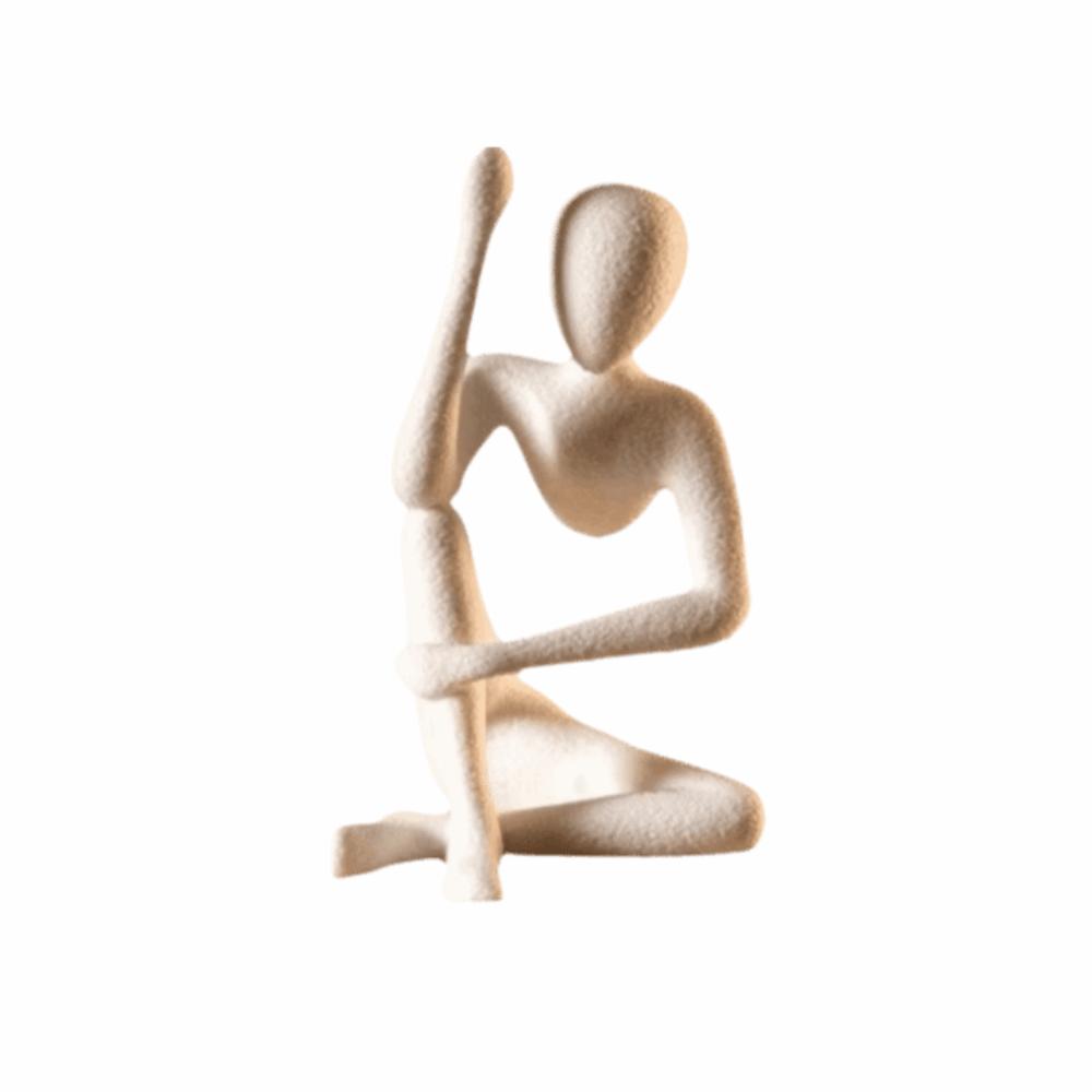 Abstract Desktop Ornaments Modern Style Human Body Statue Mini Figurine Art Collectible белый