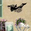 Whale Mural Marine Life Metal Silhouette Home Decor Outdoor Wall Art Craft Halloween Christmas New Year Gift