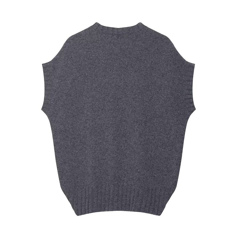 Araltay New Western Style Women Clothes Versitile Fashion Simple Wool Knitting Oversized Vest 6771112