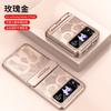 Premium Electroplated Transparent Full-Body Case Galaxy Flip 5 Shockproof Scratch-Resistant PC Cover With Hinge