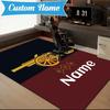 Custom Name Arse-nal Football Crest Rug Game Carpet, Floor Mat for Bedroom Living Room Entryway Rug, Home Decor Idea Gift for Christmas birthday