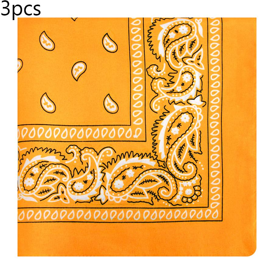 Polyester paisley hip-hop street dance headscarf, European and American hip-hop West Coast outdoor versatile square scarf One Size