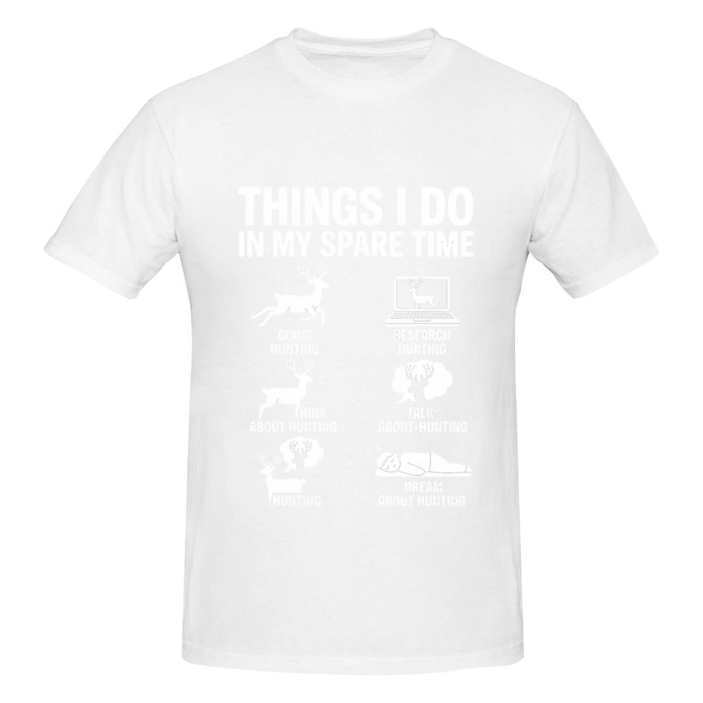 Things I Do In My Spare Time Deers Breathable Tshirt Casual And Relaxed Trendy And Personalized Tees