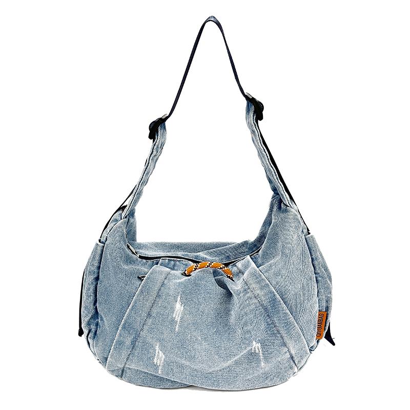 Large Capacity Denim Bag Women's Shoulder Crossbody Bag
