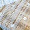 Pearl Embellishments Flower Pearl Tablecloth Elegant Tulle Fabric Tablecloth  Bridal Shower