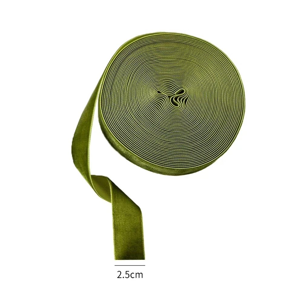 For Crafting Projects Craft Ribbon Christmas Ribbon For Decorating Trees Brown Flexible Cloth Ribbon For Gifts