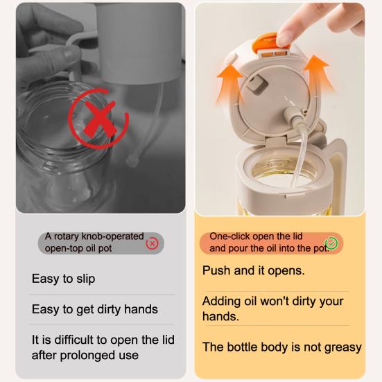 Oil Spray Bottle Dispenser, 2-in-1 Glass Material Kitchen Cooking Oil Sprayer, Refillable Cooking Spray Bottle with Tipper, Food Grade Spray