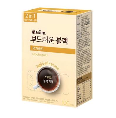Maxim Mocha Gold Smooth Black Coffee Mix 100 Sticks – Premium Black Coffee