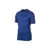 T-Shirts Herren Blau Rundhals Mäßig Gerader Schnitt 838092-480