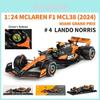 Simulation Alloy Mclaren F1 Mcl38 Monaco Racing Car Model Ornament Children Toy For Collectors And Racing Fans