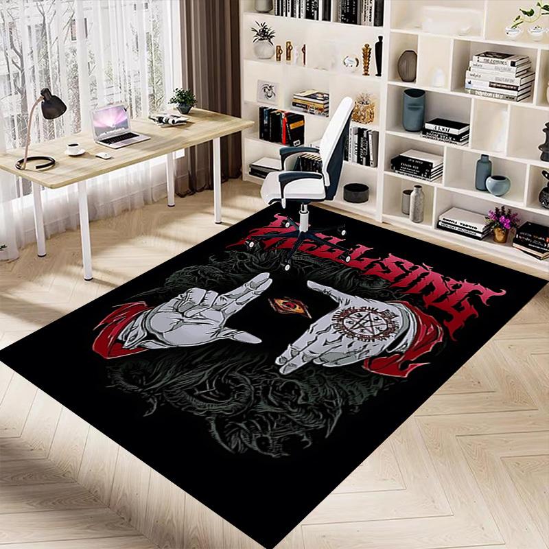 1pc Hellsing Carpet Anti Slip Polyester Floor Mat for office.Bedroom