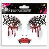 Glitter Face Art Stickers, Self-Adhesive Face Decor Decals for Halloween, Carnival, Festival and Party Makeup
