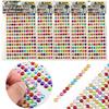 1/3/5Sheets Diamond Graffiti Stickers Set Randomly Multiple Mixed Colors DIY Crystal Sticker Phone Case Computer Decorations ZYF