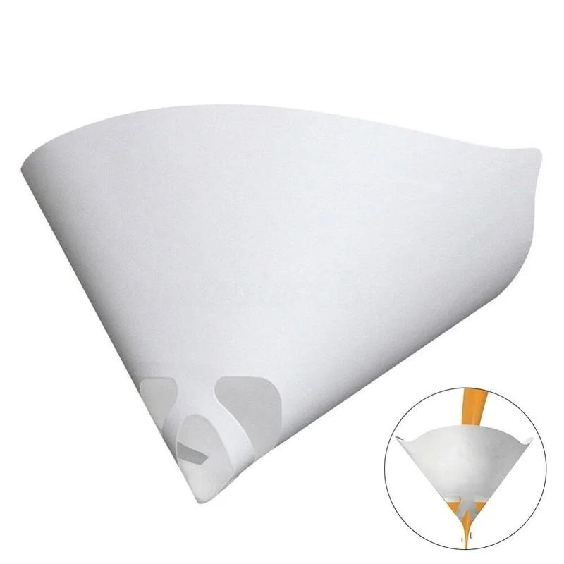 Car Paint Mesh Paper Filter Purification Filter Funnel Disposable Paint Filter Cone Funnel Nylon Micron Paper Funnel Tool