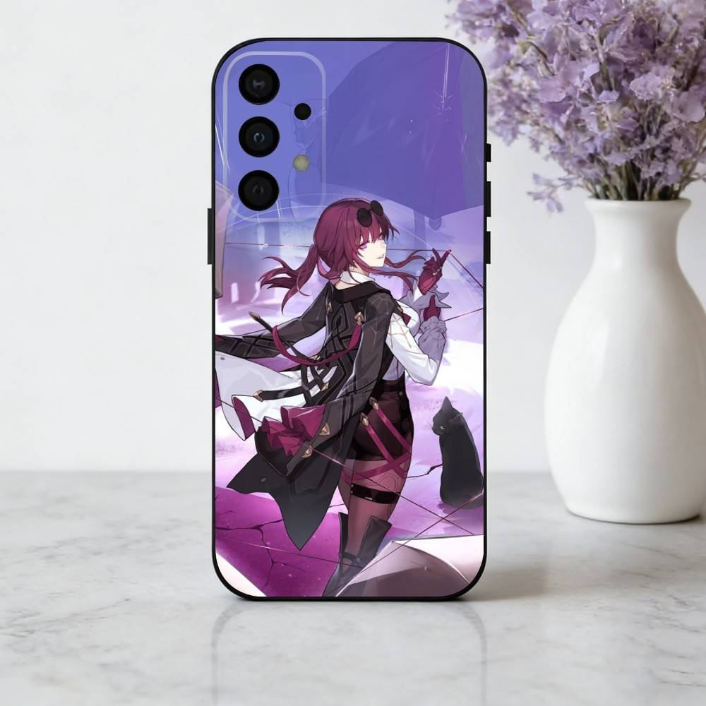 K-Kafka H-Honkai S-Star R-Rail Phone Case For Samsung Galaxy A73,A72,A71,A70,A53,A52,A51,Soft Silicone Black Cover