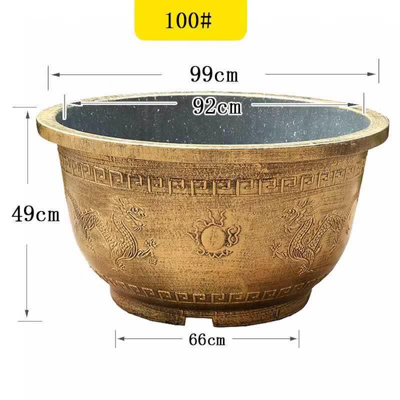 Yingtang Large Plastic Resin Tree Pot with Tray 100#