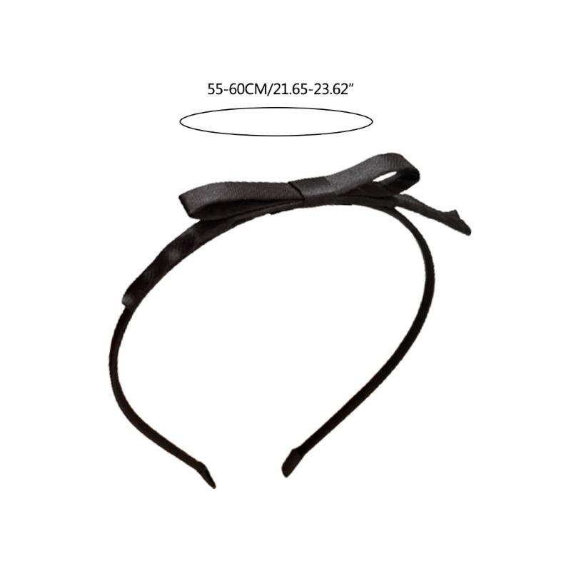 Satins Ribbon Bow Hairband Princess Headband Bride Wedding Hairhoop Decorations