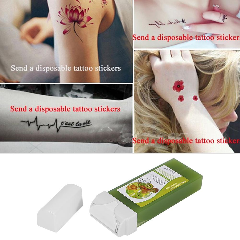 12 Typen Enthaarungs-Set 100g Wachs   100 Stk. Enthaarungspapier   5 Stk. Holzspatel