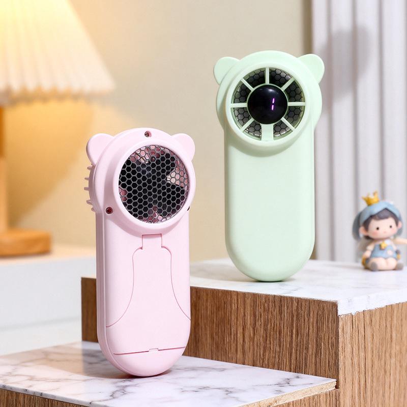 Portable Handheld Turbo Fan: USB Rechargeable, Silent, High-Speed, for Outdoor Use