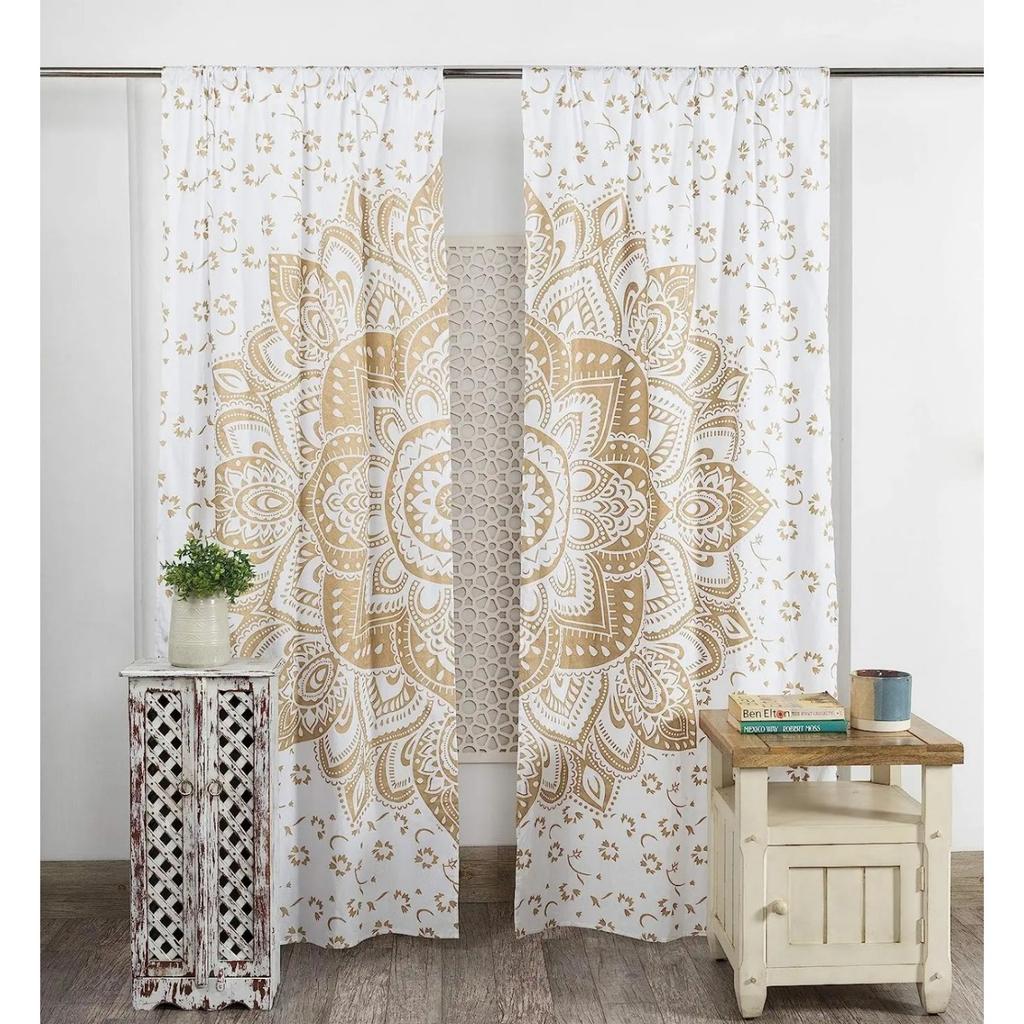 Bohemian Mandala Yoga Love Indian Hippie Luxury Curtains European Living Room Bedroom Kitchen Decoration Window Treatments Curtain For Sitting