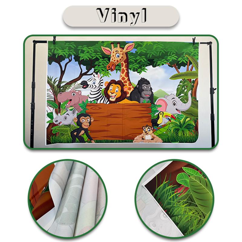 Hawaiian Beach Backdrop Hello Summer Tropical Ocean Palm Tree Surfboard Photo Background Luau Aloha Party Photo Booth Banner