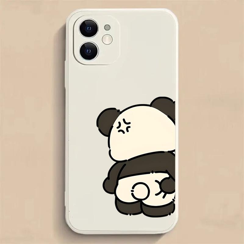 For Apple 13 Mobile Phone Case 14 Panda 11 Bear XS Rabbit 15 Couple Model 16 Cartoon XR Cute 12 All Inclusive