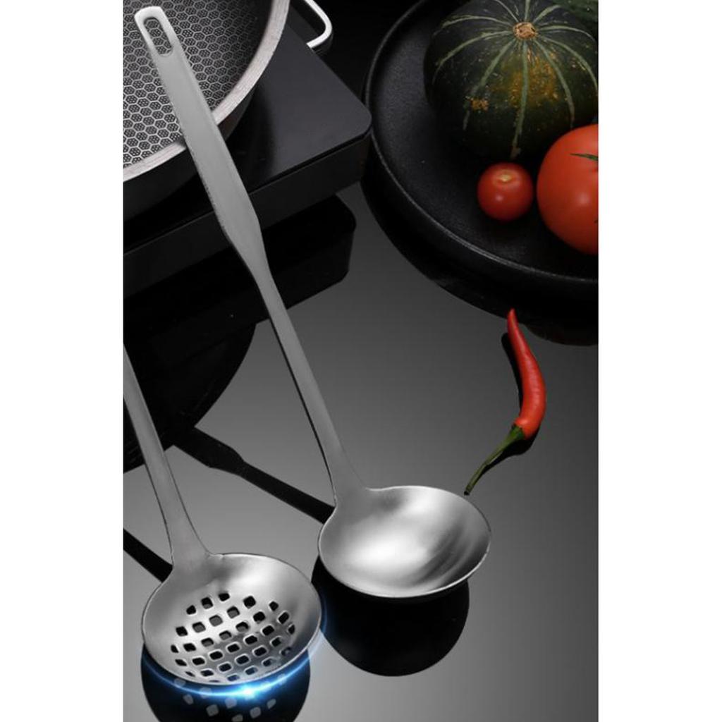 Hotpot Ladle Set Stainless Steel Thickened Household Soup Ladle Spoon for Kitchen