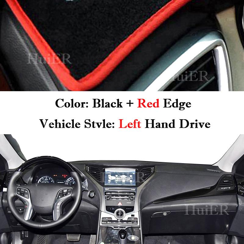 For Hyundai Azera HG 2011-2013 2014 2015 2017 Auto Dashboard Cover Dash Mat Board Pad Carpet Dashmat Anti-UV Mats Accessories