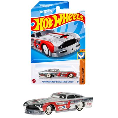 Hot Wheels Basic Car Aston Martin DB4GT High Speed Edition Vehicle Toy Mini Car 3 Years Old and Up Silver HXR20