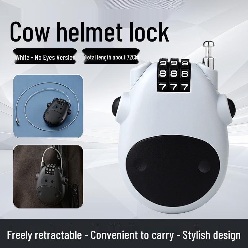 Mini Retractable Steel Wire Combination Lock - Travel, Gym & Bicycle Anti-Theft Security Padlock